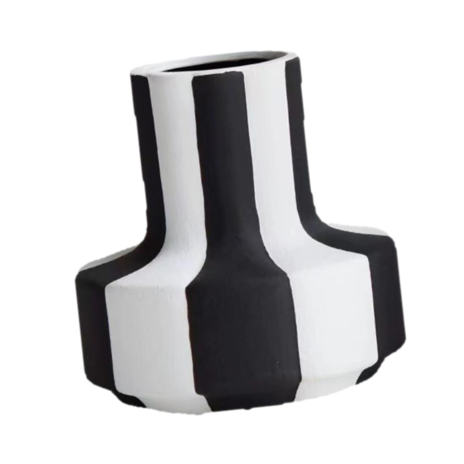 Elegant Black White Stripe Pla - Desk Setup Minimalist 评论和价格