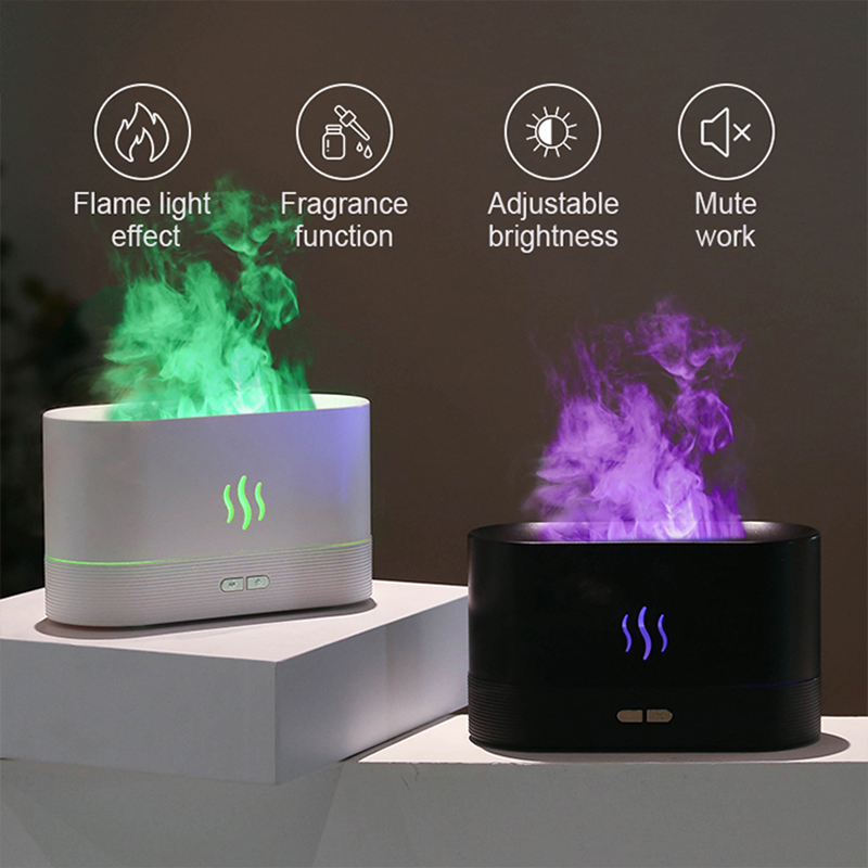 USB Desktop Flame Aroma Diffus - Desk Setup Lamp 评论和价格