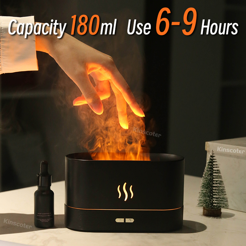 USB Desktop Flame Aroma Diffus - Desk Setup Lamp 评论和价格
