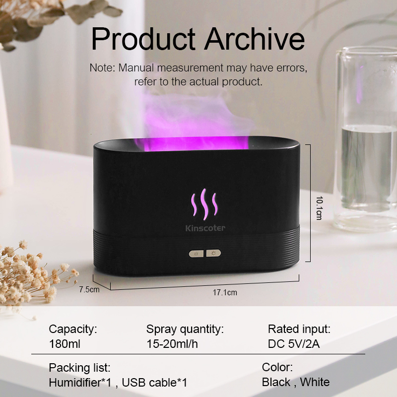 USB Desktop Flame Aroma Diffus - Desk Setup Lamp 评论和价格